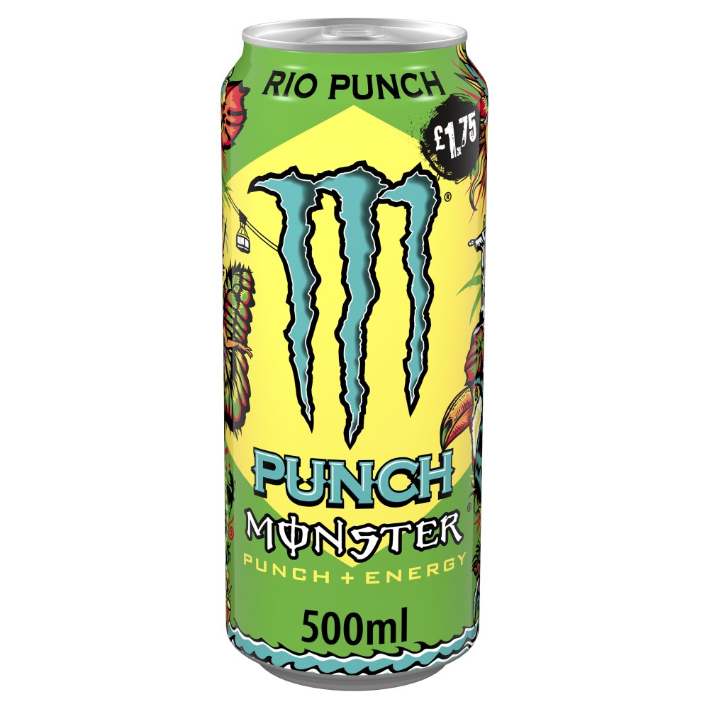 Monster Energy Drink Rio Punch 500ml PM £1.75 x 12 (UK)