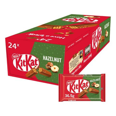 KitKat 4 Fingers Hazelnut Wafer 36.5g x 24 (Dubai)
