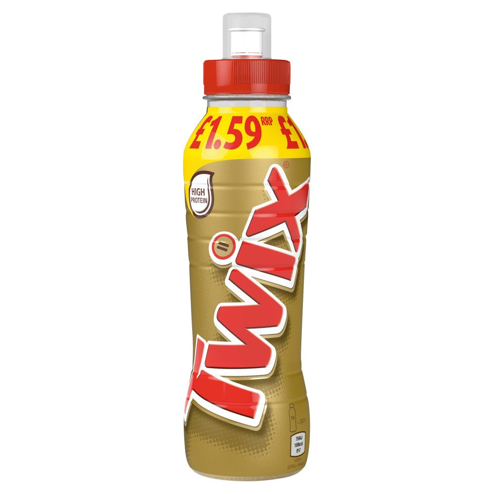 Twix Chocolate Caramel Biscuit Milk Shake Drink 350ml x 8 (UK)