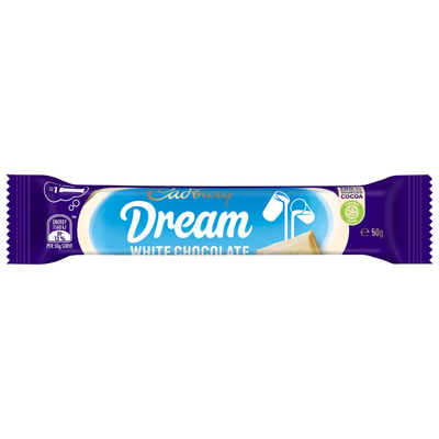 Cadbury Dream White Chocolate Bar 50g x 42 (Australia)