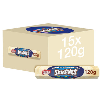 Smarties White Chocolate Giant Tube 120g x 20 (UK)
