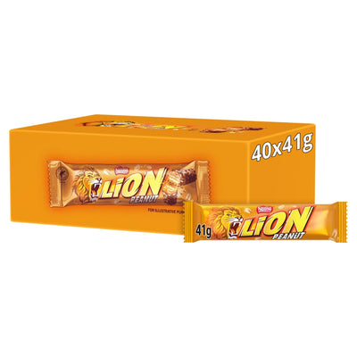Lion Peanut Chocolate Bar 41g x 40 (UK)