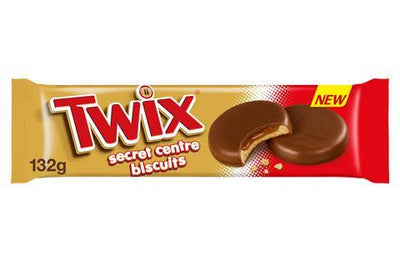 Twix Secret Centre Biscuit 132g x 10 (UK)