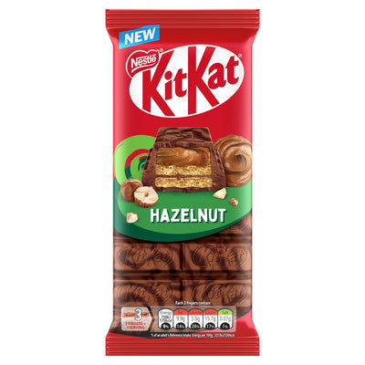 KitKat Hazelnut Chocolate Sharing Bar 99g X 15 (UK)