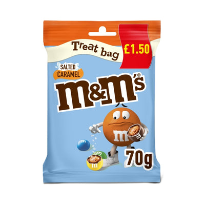 M&M's Salted Caramel Milk Chocolate Treat Bag 70g x 16 £1.50 PMP (UK)