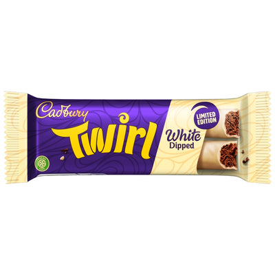 Cadbury Twirl White Dipped Limited Edition Chocolate Bar 43g x 48 (UK)