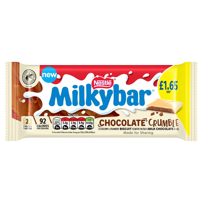 Milkybar Chocolate Crumble White Chocolate Bar 84g x 25 PMP £1.65 (UK)