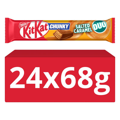 KitKat Chunky DUO Salted Caramel Chocolate Bar 68g x 24 (UK)