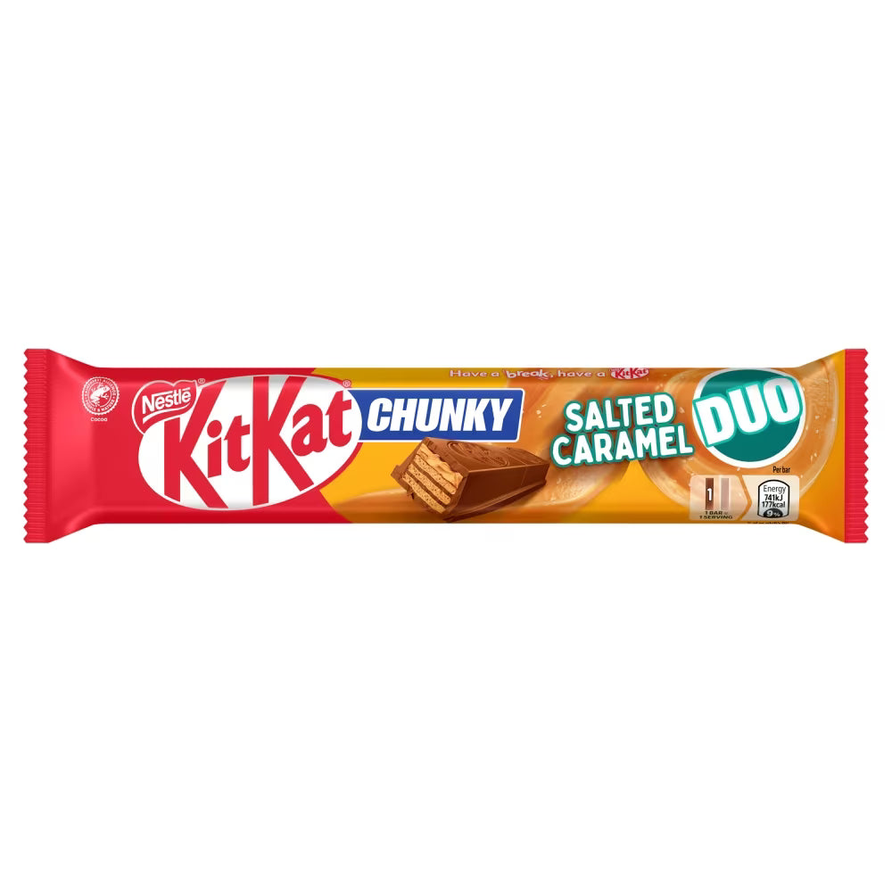 KitKat Chunky DUO Salted Caramel Chocolate Bar 68g x 24 (UK)