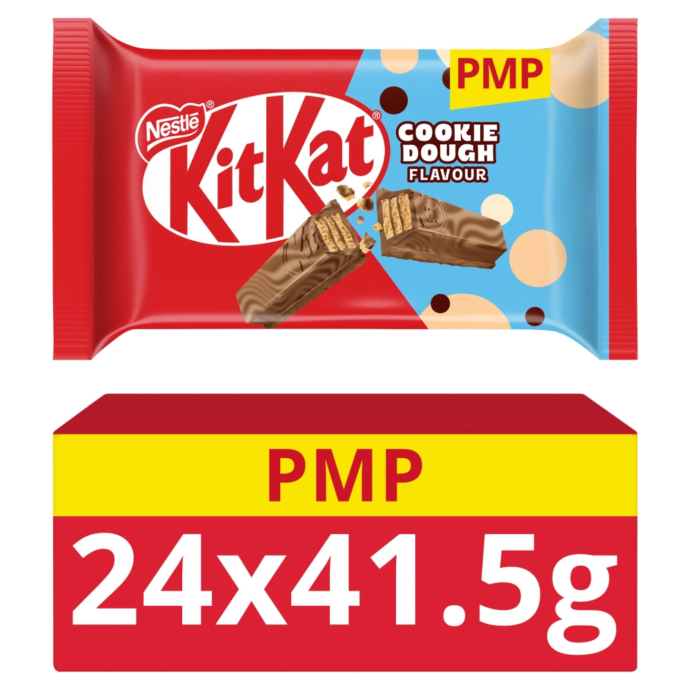 KitKat 4 Finger Cookie Dough Flavour Chocolate Bar 41.5g 89p PMP x 24 (UK)