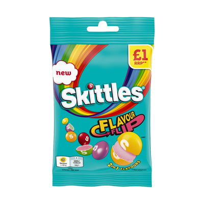 Skittles Fruit Flavour Flip Sweets 109g x 14 (UK)