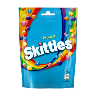 Skittles Tropical Pouch 136g x 15 (UK) *EXCLUSIVE PRICING*
