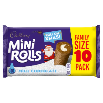 Cadbury Chocolate Mini Rolls 10 Pack x 12 (UK)
