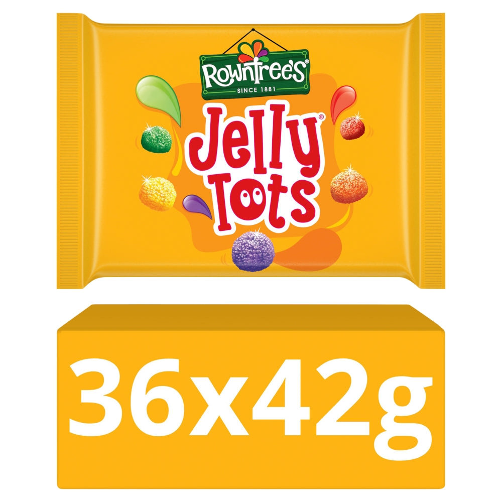 Rowntree's Jelly Tots Sweets Bag 42g x 36 (UK)