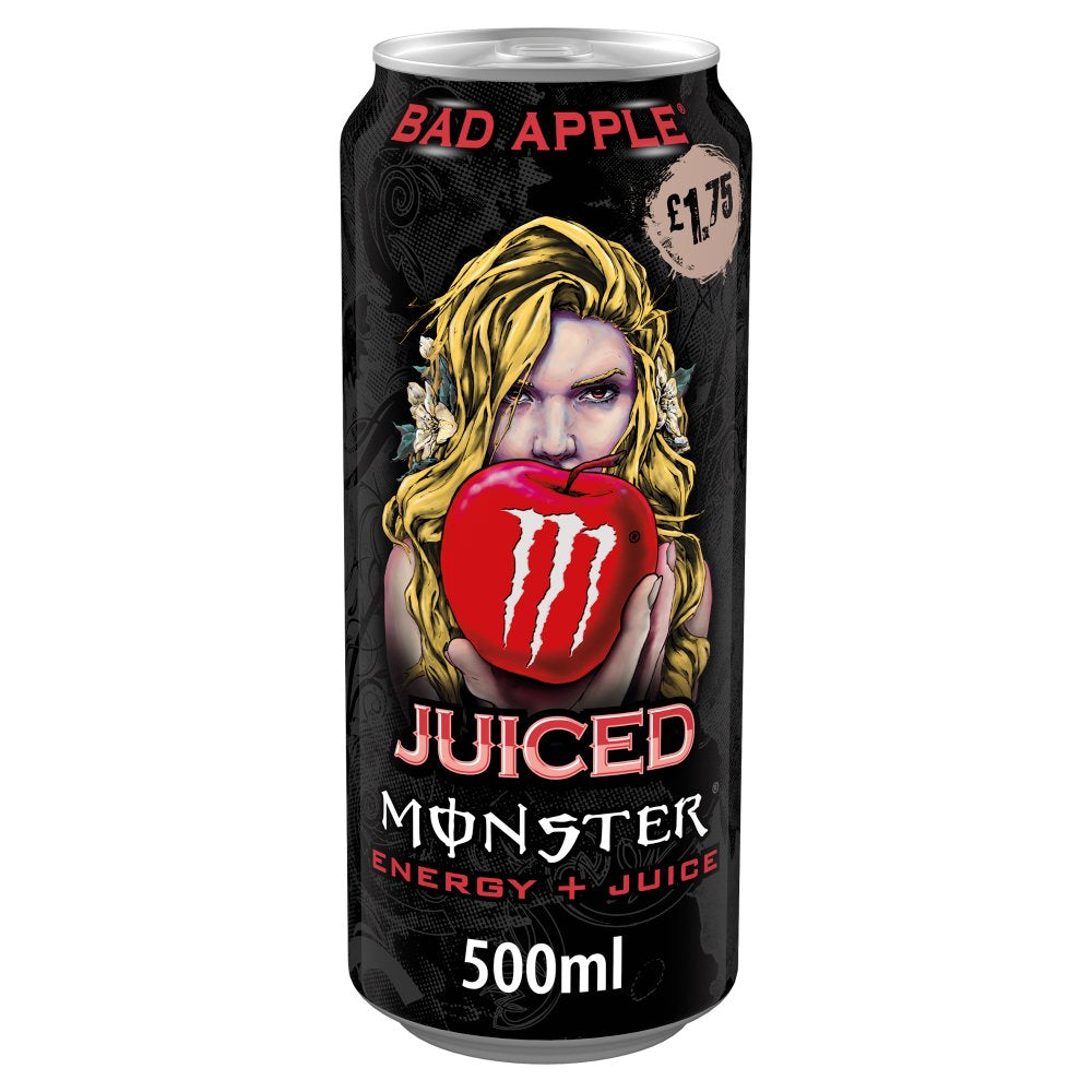 Monster Energy Drink Bad Apple 500ml PMP £1.75 x 12 (UK)