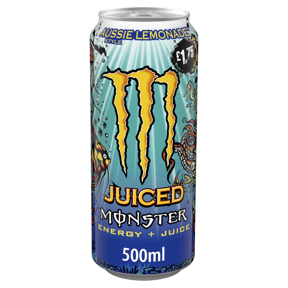 Monster Energy Drink Aussie Lemonade 500ml PM £1.75 x 12 (UK)