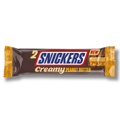 Snickers Creamy Peanut Butter & Milk Chocolate Snack Bar Duo 36.5g x 24 (UK)