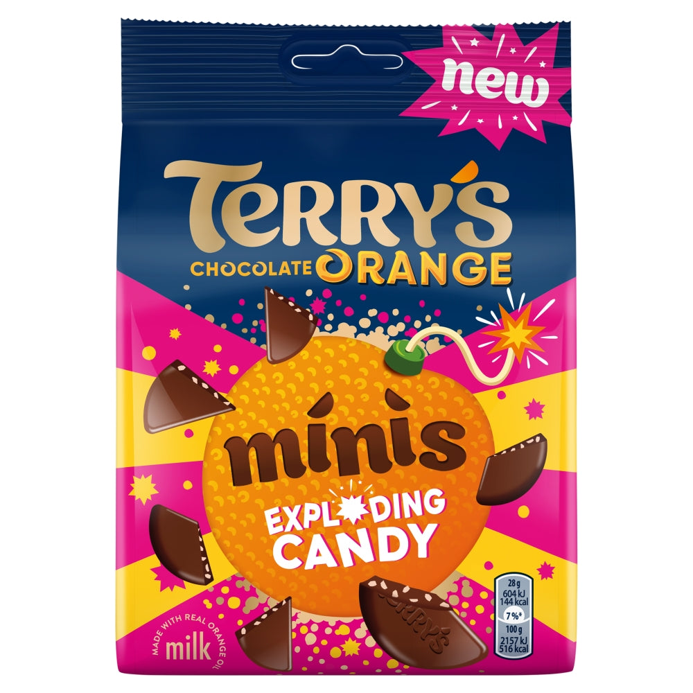 Terry's Chocolate Orange Exploding Minis Pouch 105g x 10 (UK)