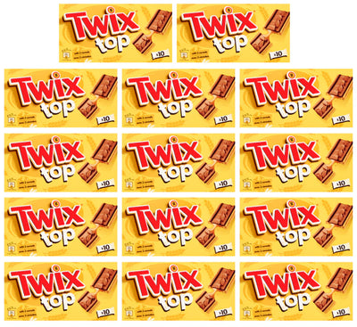 Twix Top Chocolate Biscuit Bars Multipack (10 x 21g) x 14 (UK)