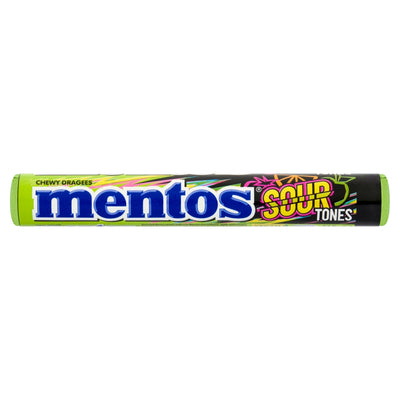 Mentos Sour Tones Chewy Dragees Roll 38g x 40 (UK)