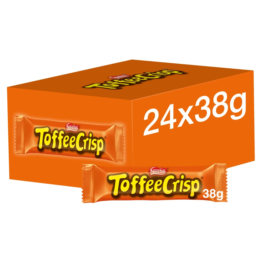 Toffee Crisp Milk Chocolate Bar 38g x 48 (UK)