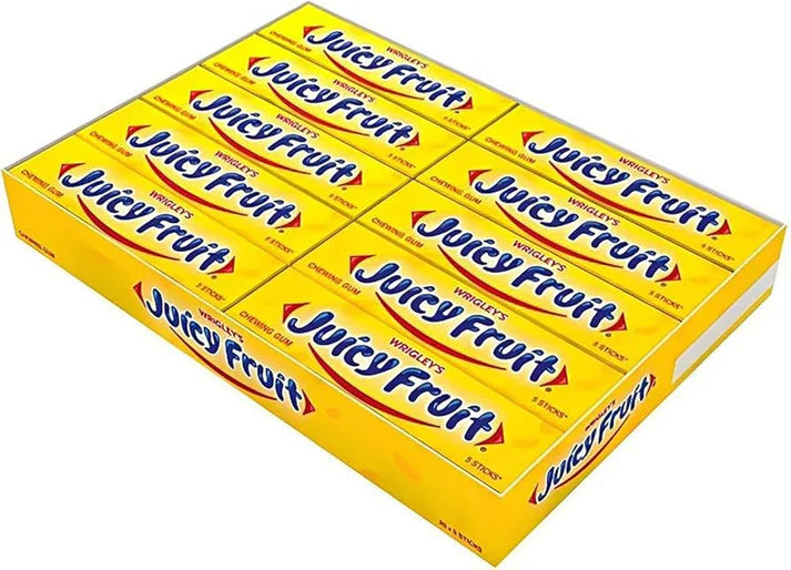 Wrigleys Juicy Fruit Original Chewing Gum (20 x 5 Sticks) (Thailand)