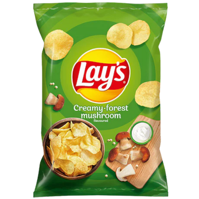 Lays Mushroom & Cream 130g x 21 (EU)