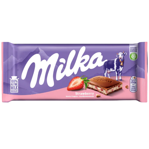 Milka Strawberry 100g x 22 (GERMANY)