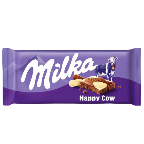 Milka Happy Cows Chocolate Bar 90g x 24 (GERMANY)