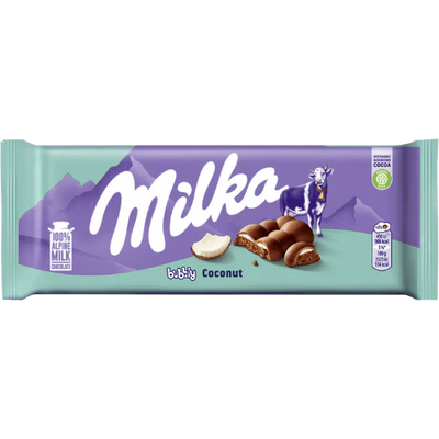 Milka Bubbly Coconut Chocolate Bar 97g x 12 (GERMANY)