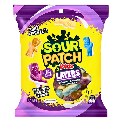 Sour Patch Kids Layers 190g x 20 (Australia)