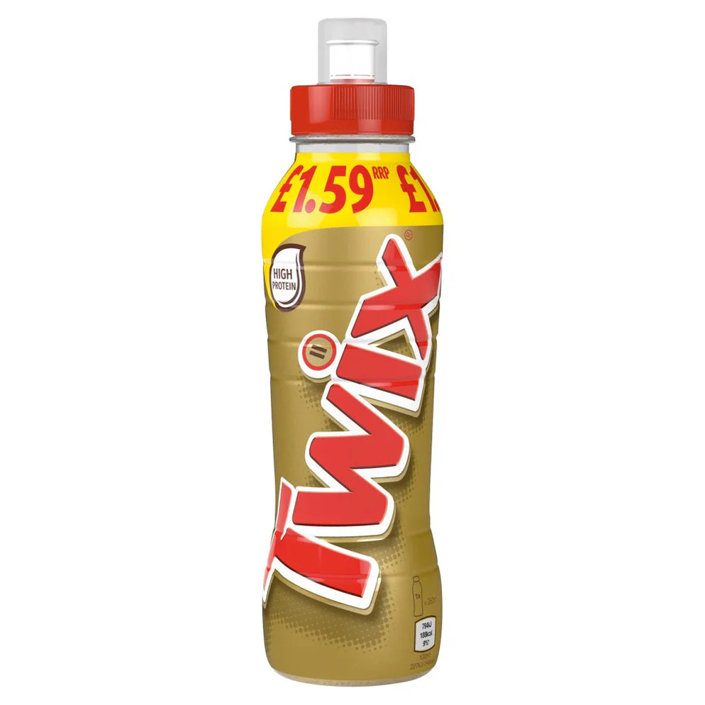 Twix Chocolate Caramel Biscuit Milk Shake Drink 350ml x 8 (UK)
