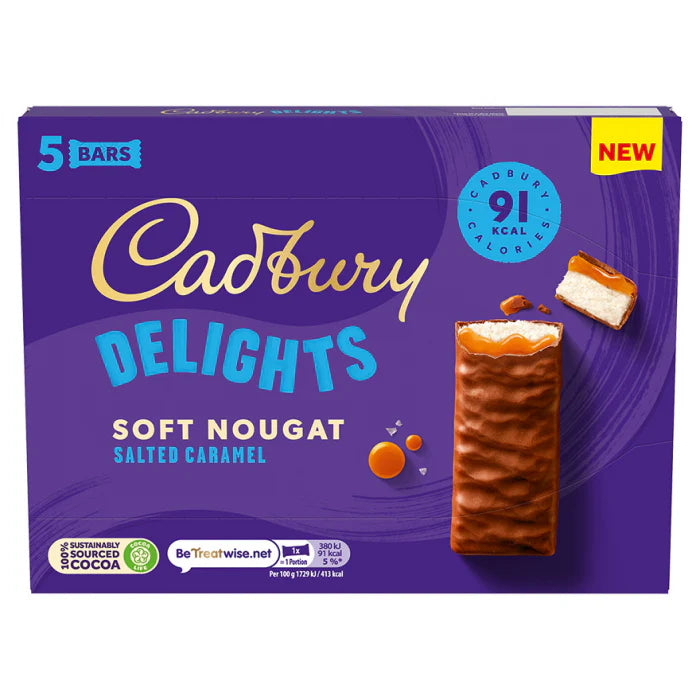 Cadbury Delights Salted Caramel (110g x 5 Pack) x 9 (UK)