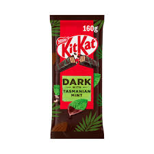 KitKat Tasmanian Mint Dark Chocolate Block 160g X 12 (AUSTRALIA)
