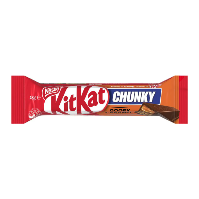 KitKat Chunky Gooey Caramel Milk Chocolate Bar 48g x 36 (AUSTRALIA)
