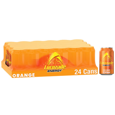 Lucozade Energy Drink Orange 330ml x 24 (UK)