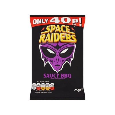 Space Raiders Saucy BBQ 25g 40p x 36 (UK)