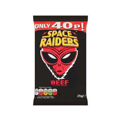 Space Raiders Beef 25g 40p x 36 (UK)