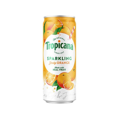 Tropicana Sparkling Zesty Orange 250ml x 12 (UK)