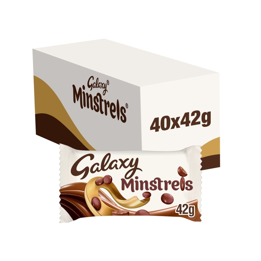 Galaxy Minstrels Milk Chocolate Buttons Bag 42g x 40 (UK)
