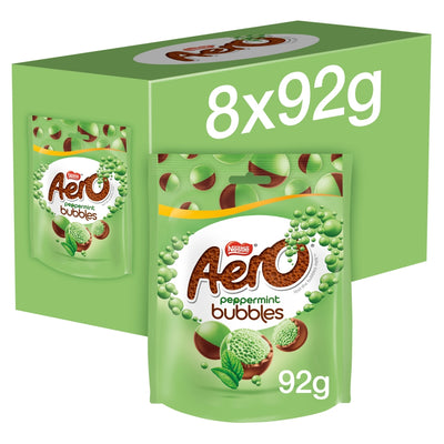 Aero Bubbles Peppermint Milk Chocolate Sharing Bag 92g x 8 (UK)