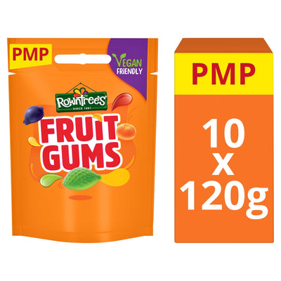 Rowntree's Fruit Gums Sweets Sharing Bag 120g PMP £1.25 x 10 (UK)