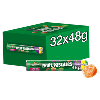 Rowntree's Fruit Pastilles Sweets Tube 48g 60p PMP x 32 (UK)
