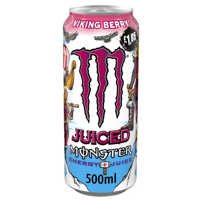 Monster Energy Drink Viking Berry 500ml PM £1.85 Can x 12 (UK)