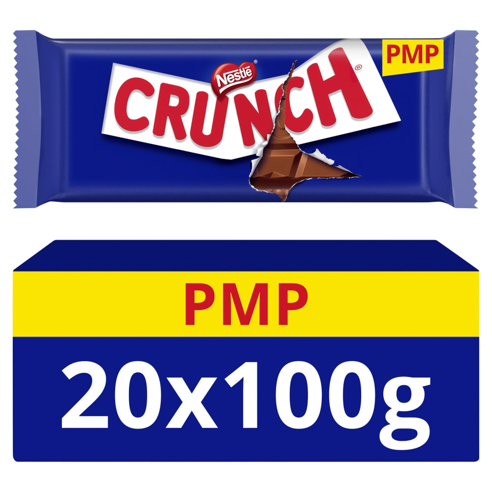 Crunch Milk Chocolate Bar 100g PMP £1.65 x 20 (UK)