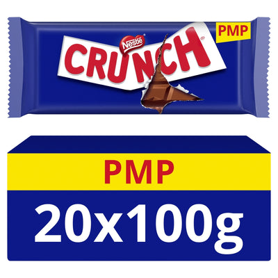 Crunch Milk Chocolate Bar 100g PMP £1.65 x 20 (UK)