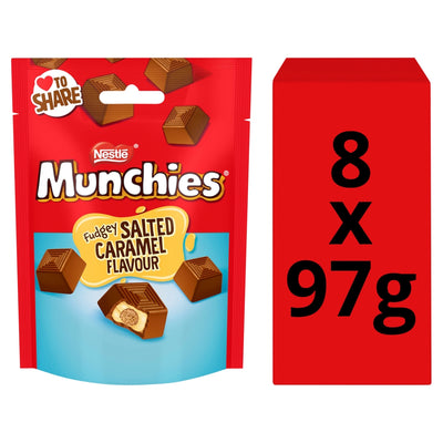 Munchies Fudgey Salted Caramel Flavour 97g x 8 (UK)