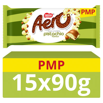 Aero Pistachio Flavour Milk Chocolate Sharing Bar 90g £1.65 PMP x 15 (UK)