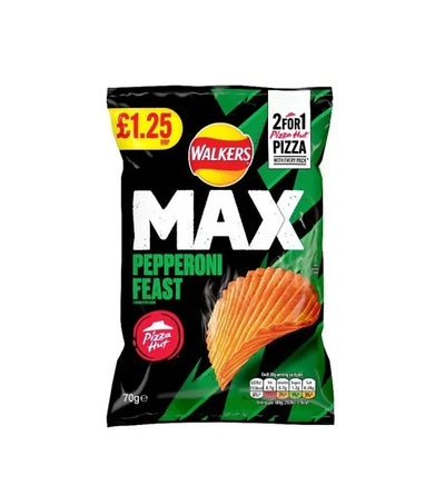 Walkers Max Pizza Hut Pepperoni Feast PM 70g x 15 (UK)