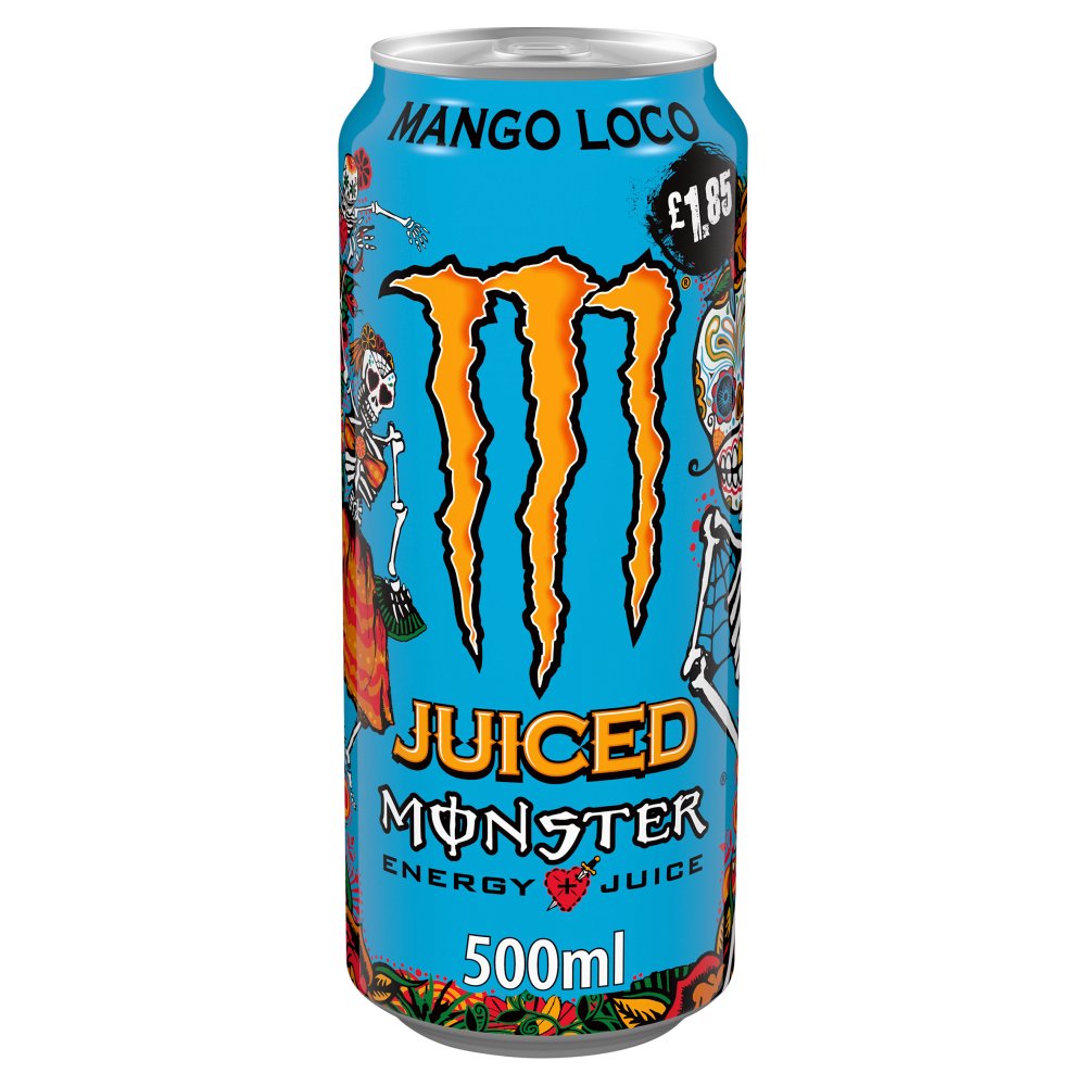Monster Energy Drink Mango Loco 500ml PM £1.85 Can x 12 (UK)